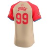 Men's American League #99 Aaron Judge Cream 2024 MLB All-Star Game Elite Player Jersey
