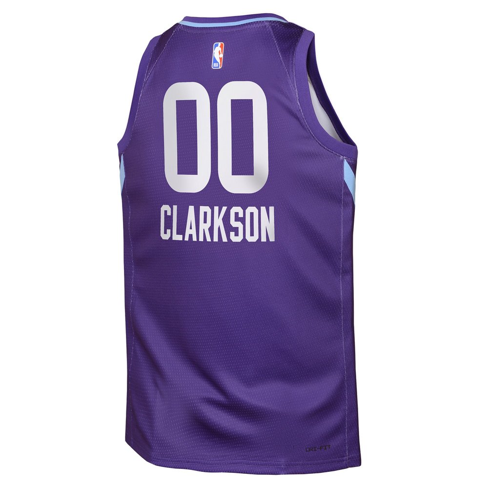 Youth Utah Jazz Jordan Clarkson Purple 2024/25 Swingman Player Jersey - City Edition