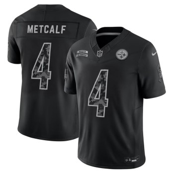 Men's Pittsburgh Steelers #4 DK Metcalf Nike Black 2026 Salute to Service Vapor F.U.S.E. Limited Jersey Men's Pittsburgh Steelers #4 DK Metcalf Nike Black 2026 Salute to Service Vapor F.U.S.E. Limited Jersey