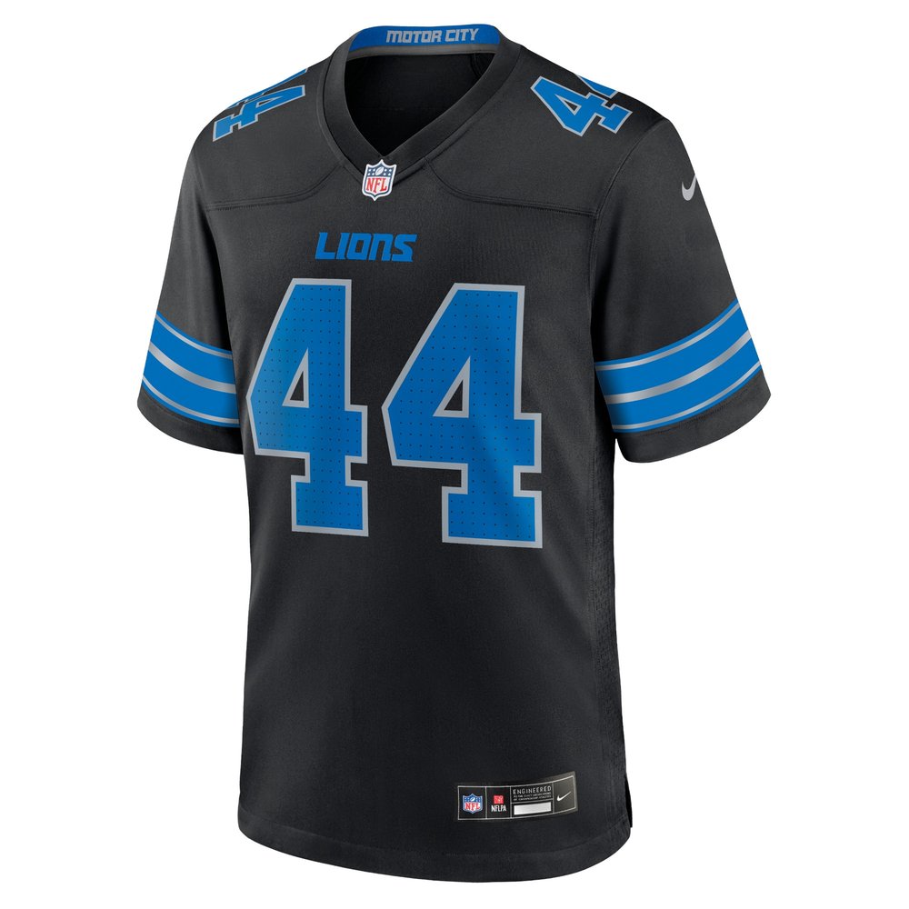 Men's Detroit Lions Malcolm Rodriguez Black 2nd Alternate Game Jersey