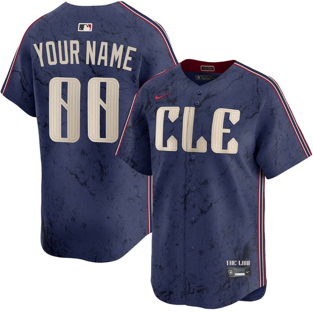 Youth Cleveland Guardians Purple City Connect Limited Custom Jersey