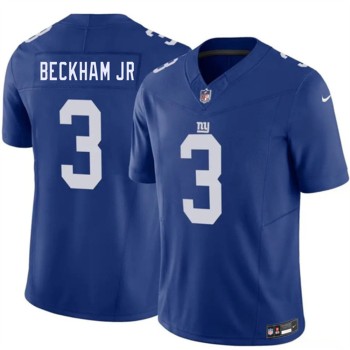 Men's New York Giants #3 Odell Beckham Jr Blue 2026 Vapor F.U.S.E. Untouchable Limited Jersey