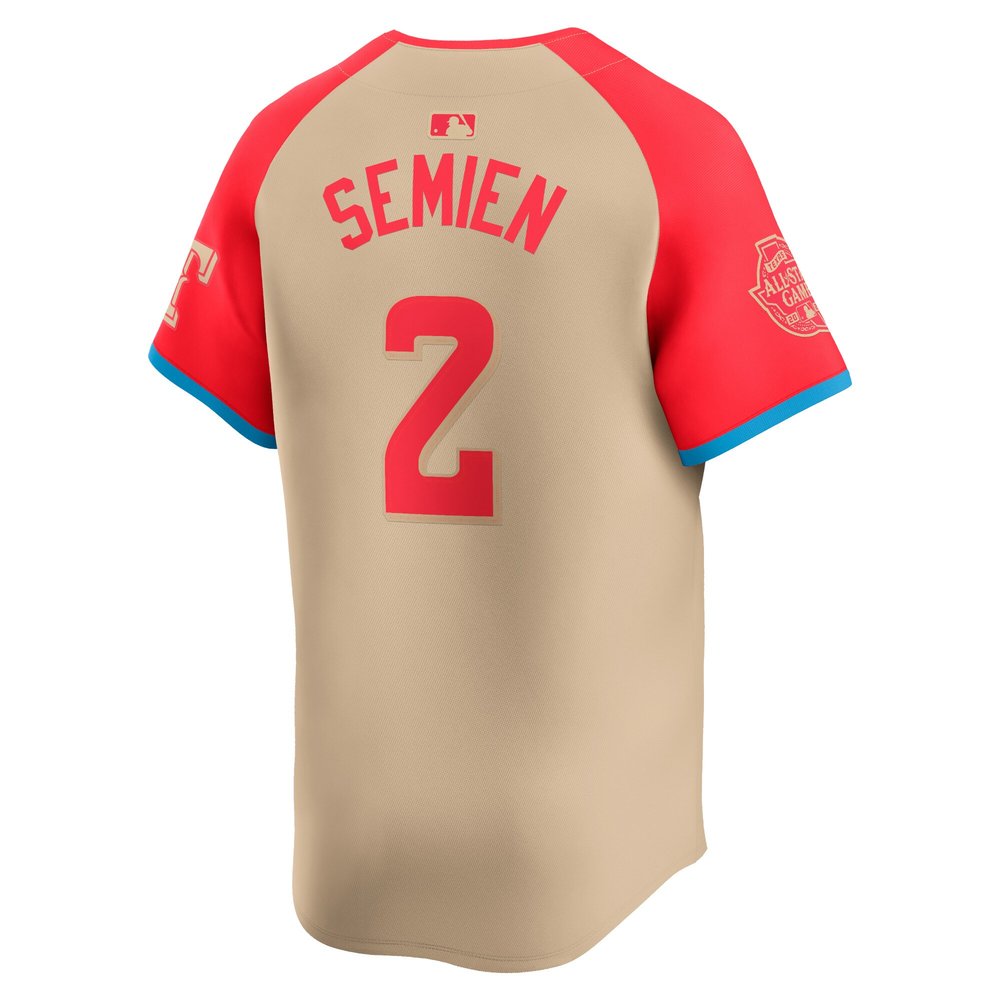 Men's American League Marcus Semien Cream 2024 MLB All-Star Game Limited Player Jersey
