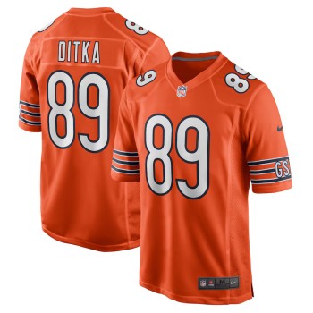 Men's Chicago Bears #89 Mike Ditka Nike Orange Retired Player Alternate Game Jersey