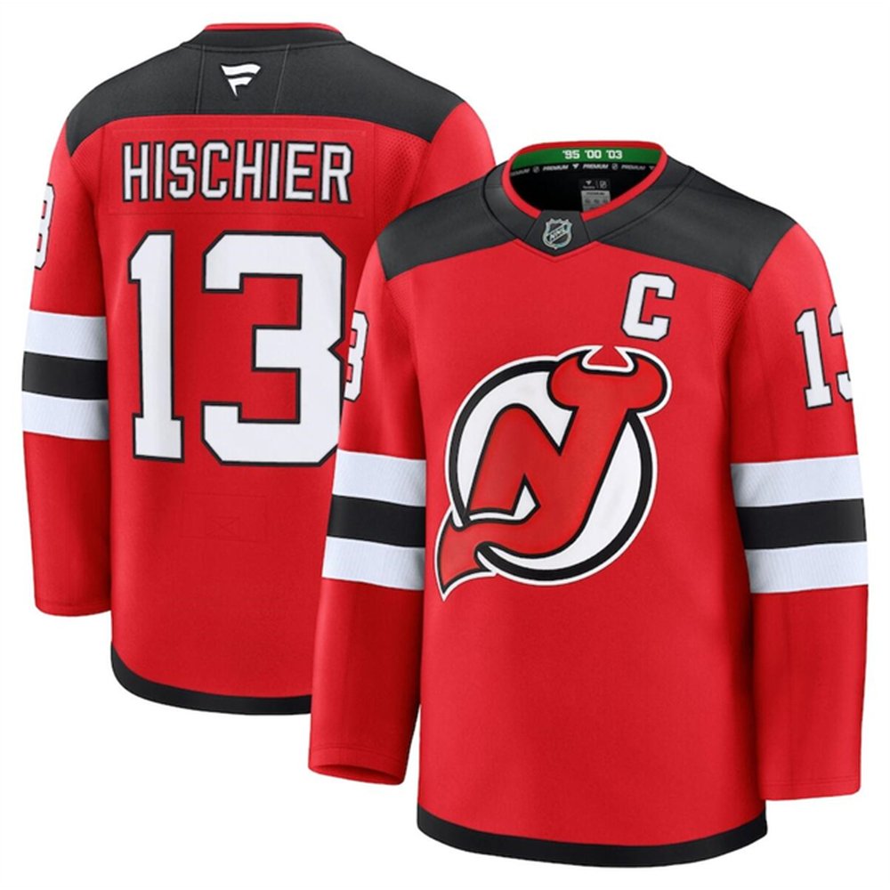 Youth New Jersey Devils #13 Nico Hischier Red 2024-25 Home Stitched Hockey Jersey