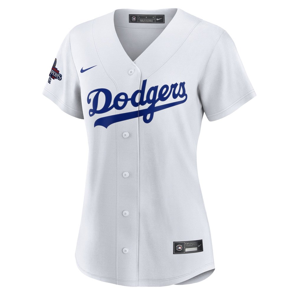 Women's Los Angeles Dodgers #5 Freddie Freeman White 2024 World Series Champions Home Replica Player Jersey