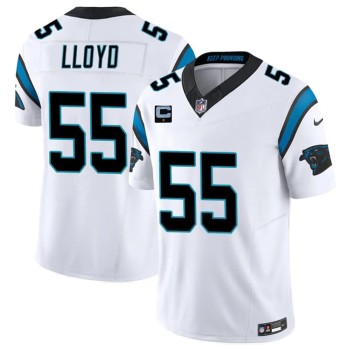 Men's Carolina Panthers #55 Devin Lloyd White 2026 1-Star C Patch Vapor F.U.S.E. Limited Jersey