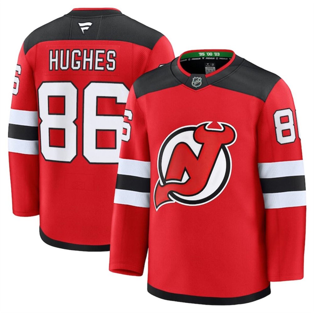 Youth New Jersey Devils #86 Jack Hughes Red 2024-25 Home Stitched Hockey Jersey Youth New Jersey Devils #86 Jack Hughes Red 2024-25 Home Stitched Hockey Jersey