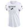 Women's Detroit Lions  White 2024 Salute To Service Legend Performance T-Shirt