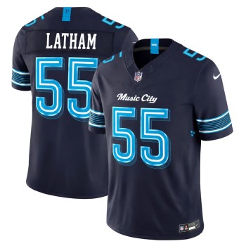 Men's Tennessee Titans #55 JC Latham Navy 2026 Rivalries Collection Vapor F.U.S.E. Limited Jersey