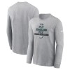Men's Philadelphia Eagles Heather Gray Super Bowl LIX Champions Local Long Sleeve T-Shirt