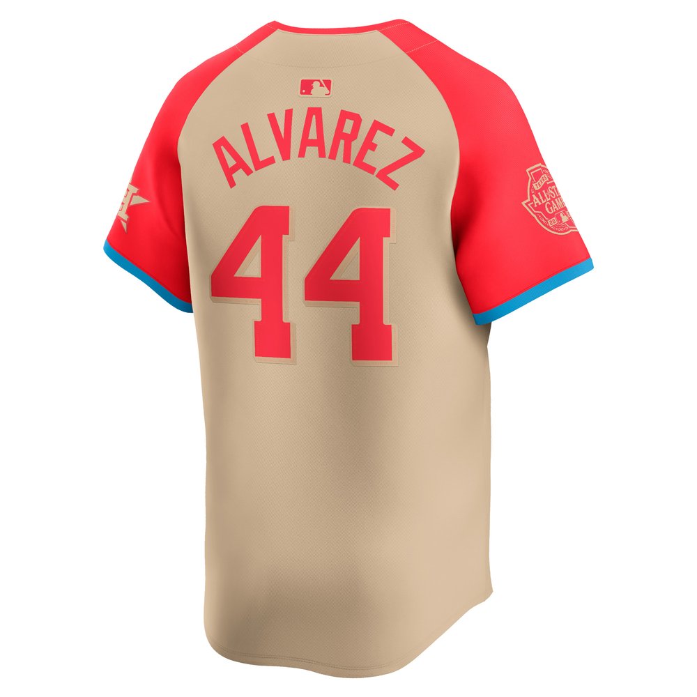 Men's American League Yordan Alvarez Cream 2024 MLB All-Star Game Limited Player Jersey