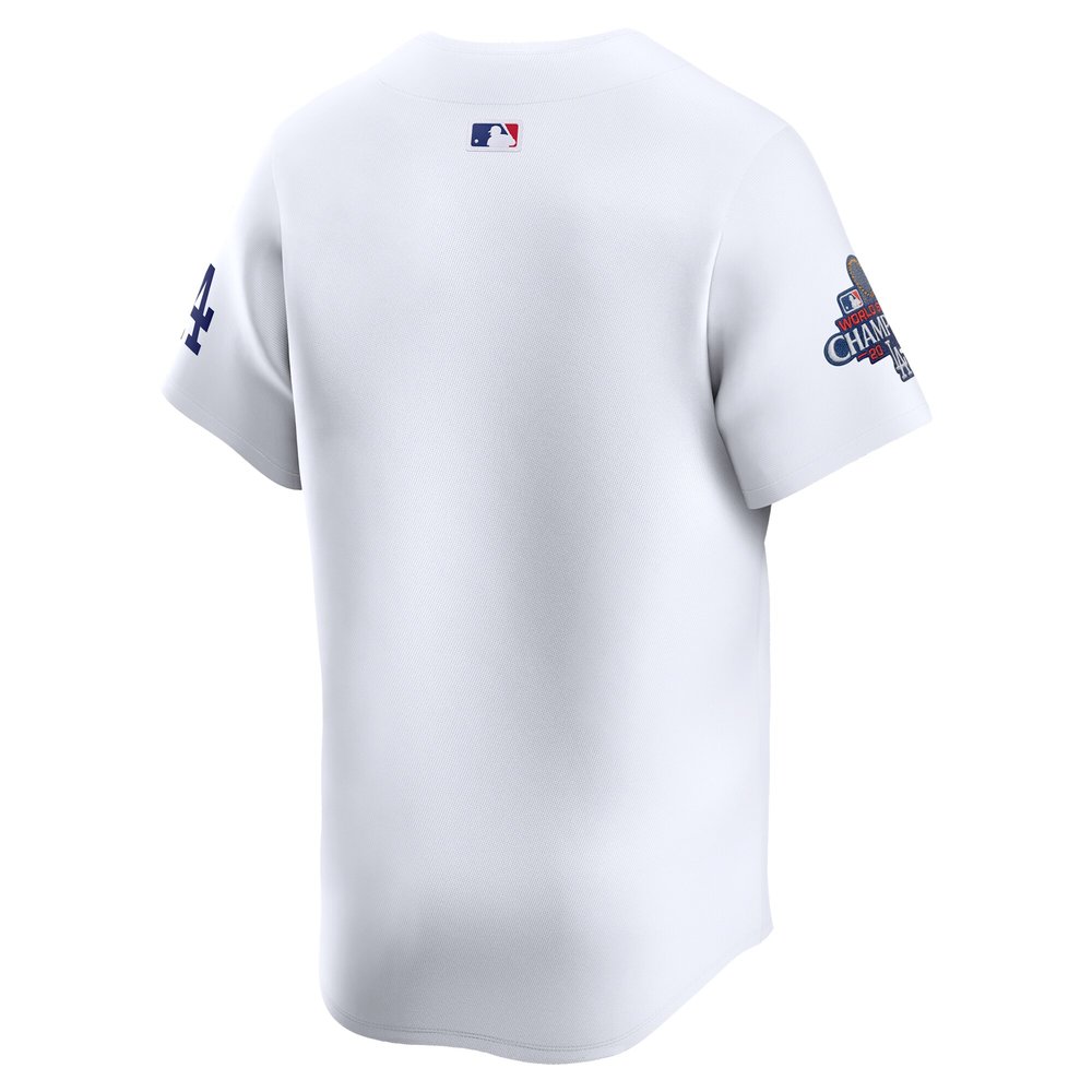 Men's Los Angeles Dodgers White 2024 World Series Champions Home Limited Jersey