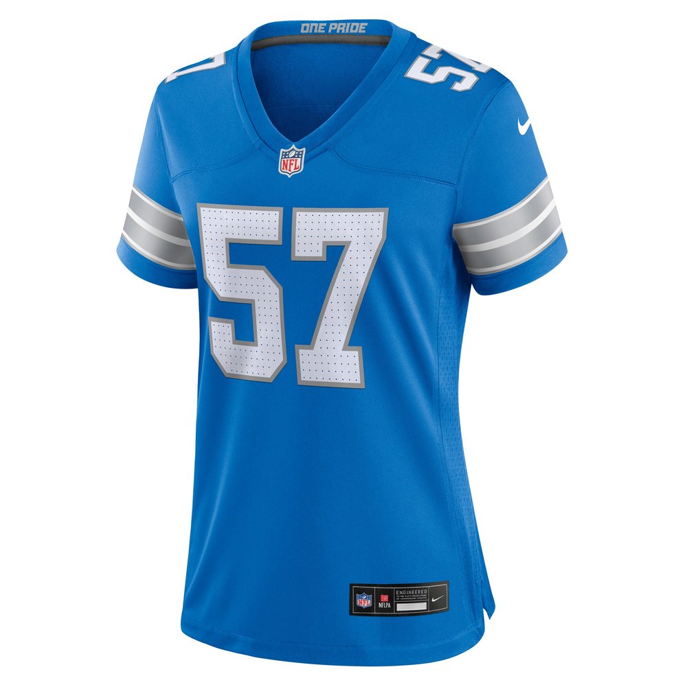 Women's Detroit Lions #57 Nate Lynn Blue Game Jersey