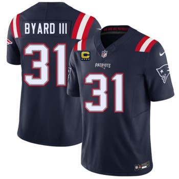 Men's New England Patriots #31 Kevin Byard III Navy 2026 4-Star C Pach Vapor F.U.S.E. Limited Jersey Men's New England Patriots #31 Kevin Byard III Navy 2026 4-Star C Pach Vapor F.U.S.E. Limited Jersey