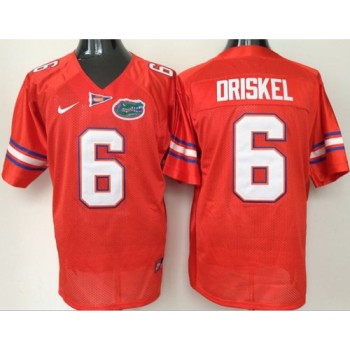 Gators #6 Jeff Driskel Orange Stitched NCAA Jersey Gators #6 Jeff Driskel Orange Stitched NCAA Jersey