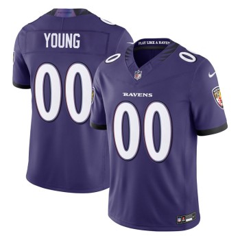 Men's Baltimore Ravens Zion Young Purple 2026 NFL Draft Vapor F.U.S.E. Limited Jersey Men's Baltimore Ravens Zion Young Purple 2026 NFL Draft Vapor F.U.S.E. Limited Jersey