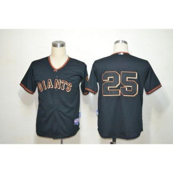 Giants #25 Barry Bonds Black Fashion Stitched MLB Jersey Giants #25 Barry Bonds Black Fashion Stitched MLB Jersey