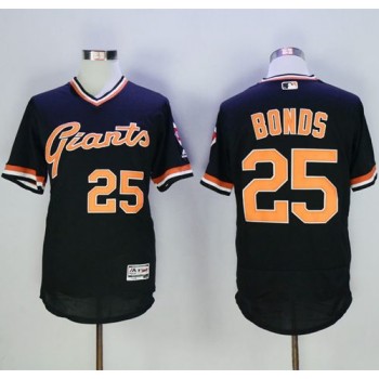 Giants #25 Barry Bonds Black Flexbase Authentic Collection Cooperstown Stitched MLB jerseys Giants #25 Barry Bonds Black Flexbase Authentic Collection Cooperstown Stitched MLB jerseys