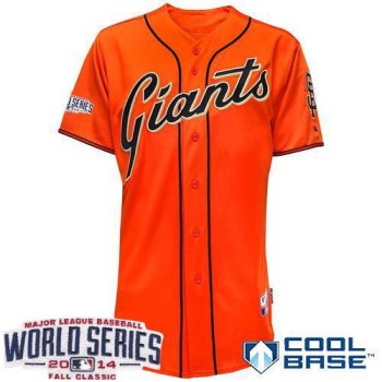 Giants Blank Orange Cool Base W/2014 World Series Patch Stitched MLB Jersey Giants Blank Orange Cool Base W/2014 World Series Patch Stitched MLB Jersey