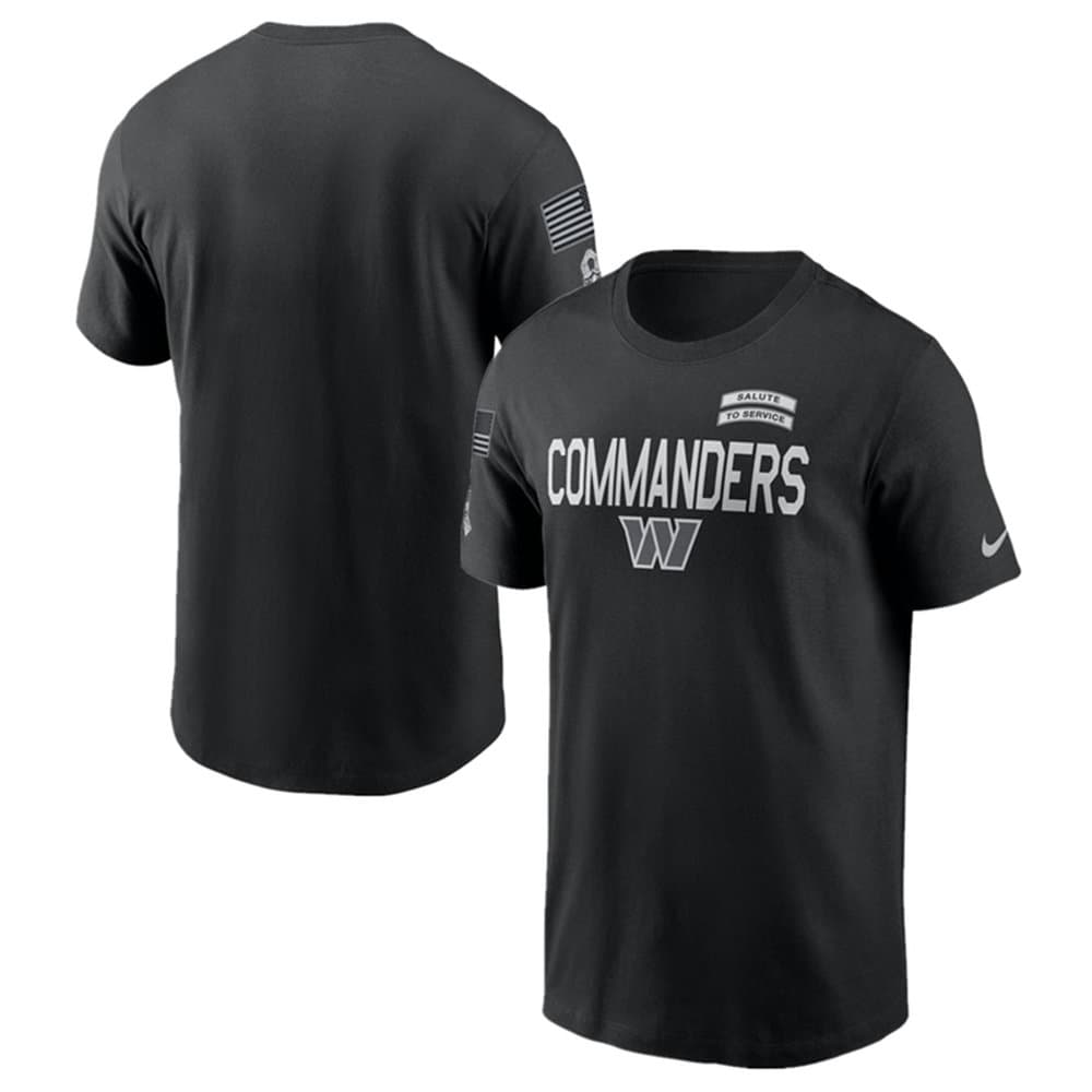 Men's Washington Commanders Black 2026 Salute to Service Sideline Dri-FIT T-Shirt