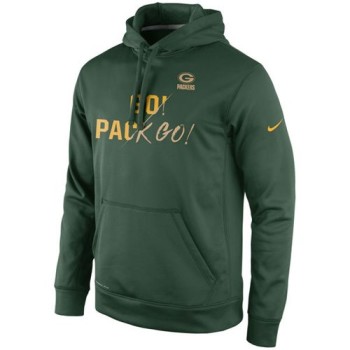 Green Bay Packers Gold Collection KO Pullover Performance Hoodie Green Green Bay Packers Gold Collection KO Pullover Performance Hoodie Green