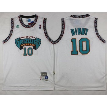 Grizzlies #10 Mike Bibby White Throwback Stitched NBA Jersey Grizzlies #10 Mike Bibby White Throwback Stitched NBA Jersey