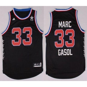 Grizzlies #33 Marc Gasol Black 2015 All Star Stitched NBA Jersey Grizzlies #33 Marc Gasol Black 2015 All Star Stitched NBA Jersey