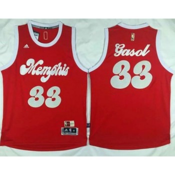 Grizzlies #33 Marc Gasol Red 2015-2016 Christmas Day Stitched NBA Jersey Grizzlies #33 Marc Gasol Red 2015-2016 Christmas Day Stitched NBA Jersey