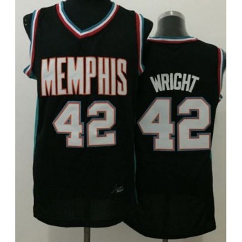 Grizzlies #42 Lorenzen Wright Black Throwback Stitched NBA Jersey Grizzlies #42 Lorenzen Wright Black Throwback Stitched NBA Jersey