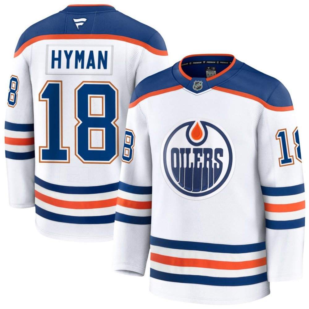 Youth Edmonton Oilers #18 Zach Hyman White Away Jersey Youth Edmonton Oilers #18 Zach Hyman White Away Jersey