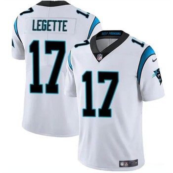Men's Carolina Panthers #17 Xavier Legette White 2024 Draft Vapor Limited Stitched Football Jersey Men's Carolina Panthers #17 Xavier Legette White 2024 Draft Vapor Limited Stitched Football Jersey