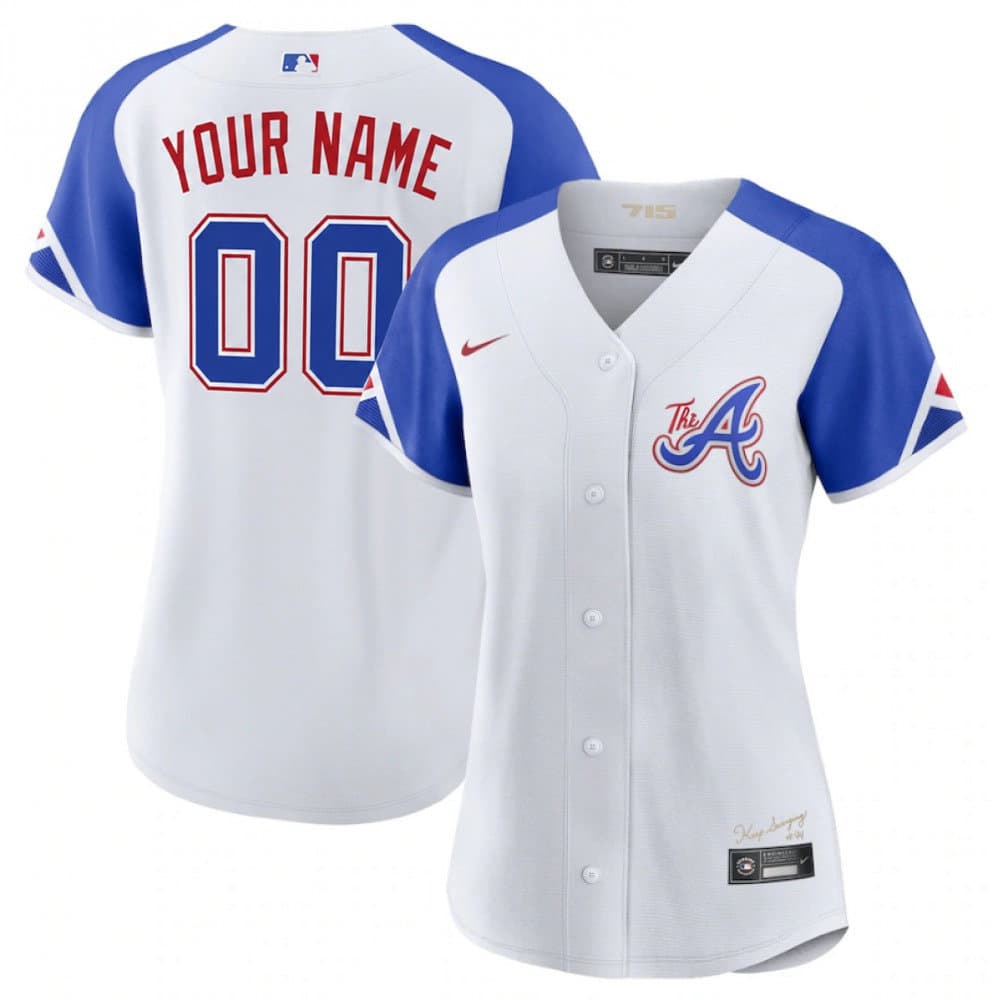 Women's Atlanta Braves White 2023 City Connect Custom Jersey