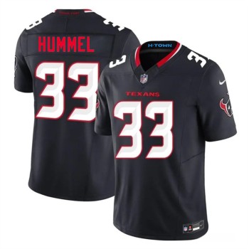 Men's Houston Texans #33 Jake Hummel Navy 2026 NFL Draft Vapor F.U.S.E. Limited Jersey