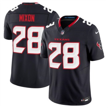 Men's Houston Texans #28 Joe Mixon Navy 2024 Vapor F.U.S.E. Limited Stitched Jersey Men's Houston Texans #28 Joe Mixon Navy 2024 Vapor F.U.S.E. Limited Stitched Jersey