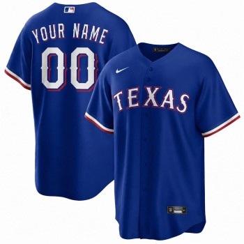 Men's Texas Rangers Royal Cool Base Stitched Baseball Custom Jersey