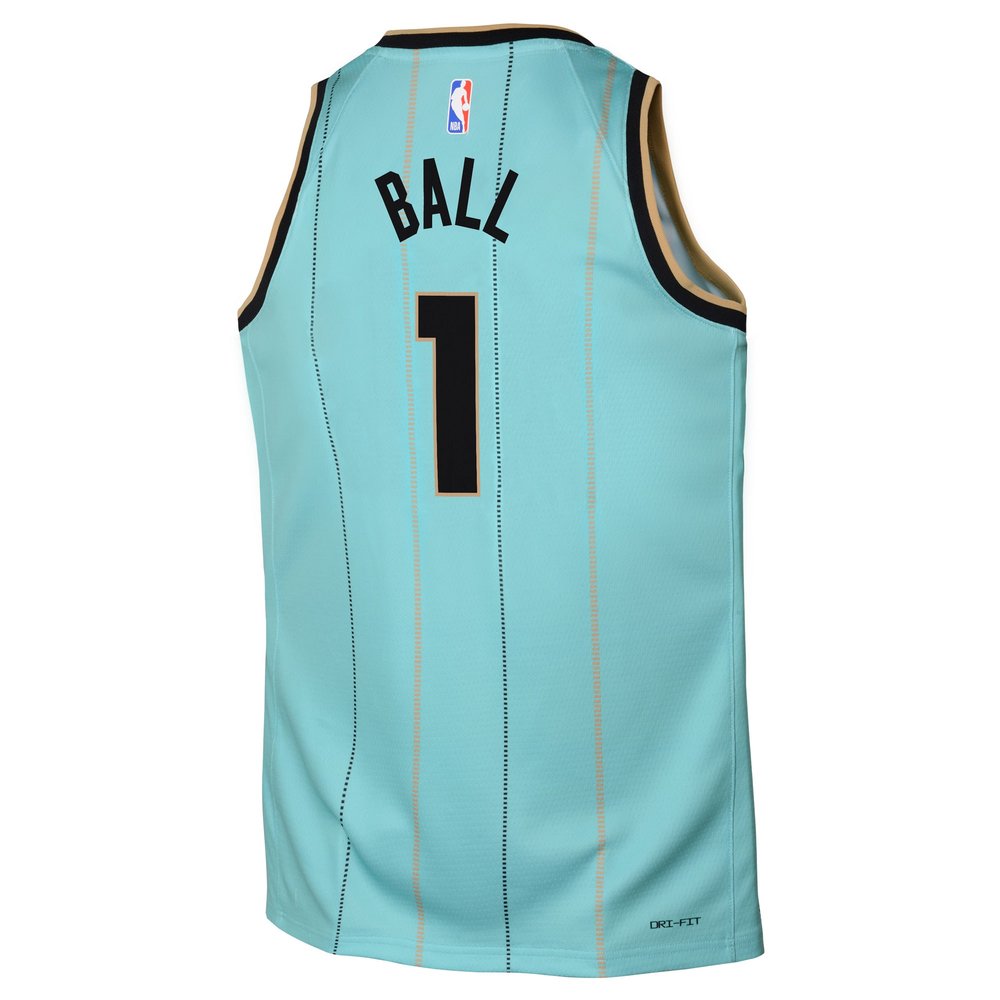 Youth Charlotte Hornets LaMelo Ball Mint 2024/25 Swingman Player Jersey - City Edition