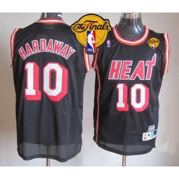 Heat #10 Tim Hardaway Black Hardwood Classics Nights Finals Patch Stitched NBA Jersey Heat #10 Tim Hardaway Black Hardwood Classics Nights Finals Patch Stitched NBA Jersey