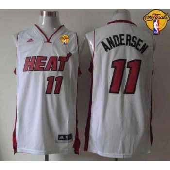 Heat #11 Chris Andersen White Finals Patch Stitched NBA Jersey Heat #11 Chris Andersen White Finals Patch Stitched NBA Jersey