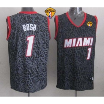 Heat #1 Chris Bosh Black Crazy Light Finals Patch Stitched NBA Jersey Heat #1 Chris Bosh Black Crazy Light Finals Patch Stitched NBA Jersey