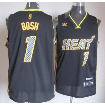 Heat #1 Chris Bosh Black Electricity Fashion Stitched NBA Jersey Heat #1 Chris Bosh Black Electricity Fashion Stitched NBA Jersey