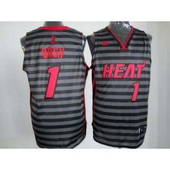 Heat #1 Chris Bosh Black/Grey Groove Stitched NBA Jersey Heat #1 Chris Bosh Black/Grey Groove Stitched NBA Jersey