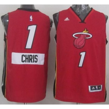 Heat #1 Chris Bosh Red 2014-15 Christmas Day Stitched NBA Jersey Heat #1 Chris Bosh Red 2014-15 Christmas Day Stitched NBA Jersey