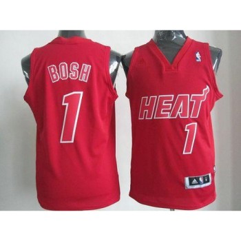Heat #1 Chris Bosh Red Big Color Fashion Stitched NBA Jersey Heat #1 Chris Bosh Red Big Color Fashion Stitched NBA Jersey