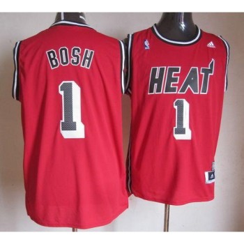 Heat #1 Chris Bosh Red Hardwood Classics Nights Stitched NBA Jersey Heat #1 Chris Bosh Red Hardwood Classics Nights Stitched NBA Jersey