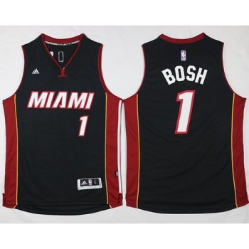 Heat #1 Chris Bosh Stitched Black NBA Jersey Heat #1 Chris Bosh Stitched Black NBA Jersey