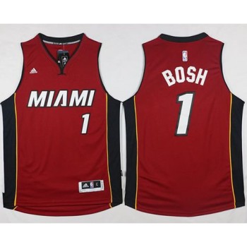 Heat #1 Chris Bosh Stitched Red NBA Jersey Heat #1 Chris Bosh Stitched Red NBA Jersey