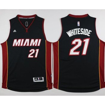 Heat #21 Hassan Whiteside Black Stitched NBA Jersey Heat #21 Hassan Whiteside Black Stitched NBA Jersey