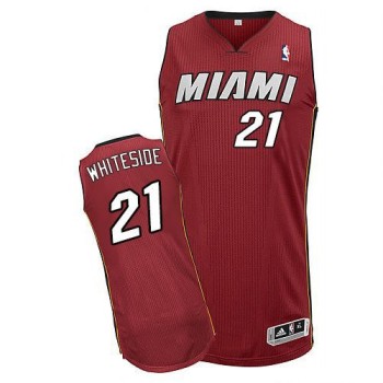 Heat #21 Hassan Whiteside Red Stitched NBA Jersey Heat #21 Hassan Whiteside Red Stitched NBA Jersey