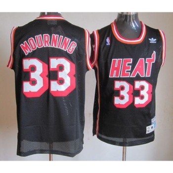 Heat #33 Mourning Black Throwback Stitched NBA Jersey Heat #33 Mourning Black Throwback Stitched NBA Jersey